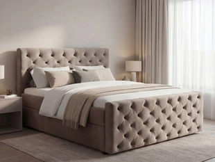 Boxspringbett mit Bettkasten 180x200 Montego Braun