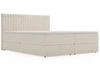 Boxspringbett mit Bettkasten 140x200 Marbella Beige