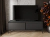 TV-Lowboard mit Türen 153 cm Sorano Schwarz