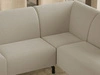 Ecksofa L-Form Rechts Regento Bouclé-Stoff Beige