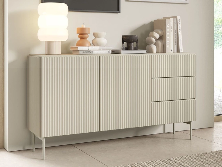 Kommode mit Türen und Schubladen 147 Qualita Kaschmir