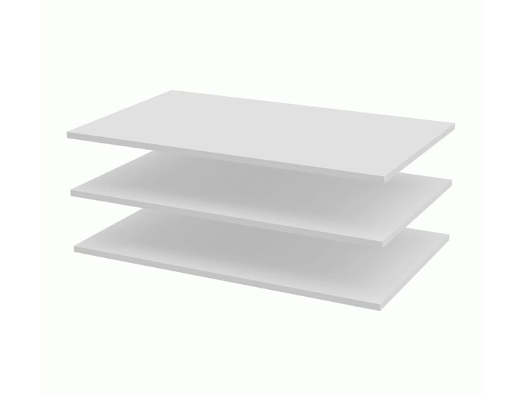 Schwebetürenschrank Zweitüriger mit Aufsatz und Spiegeln 254 cm Nuveo Weiß Hochglanz