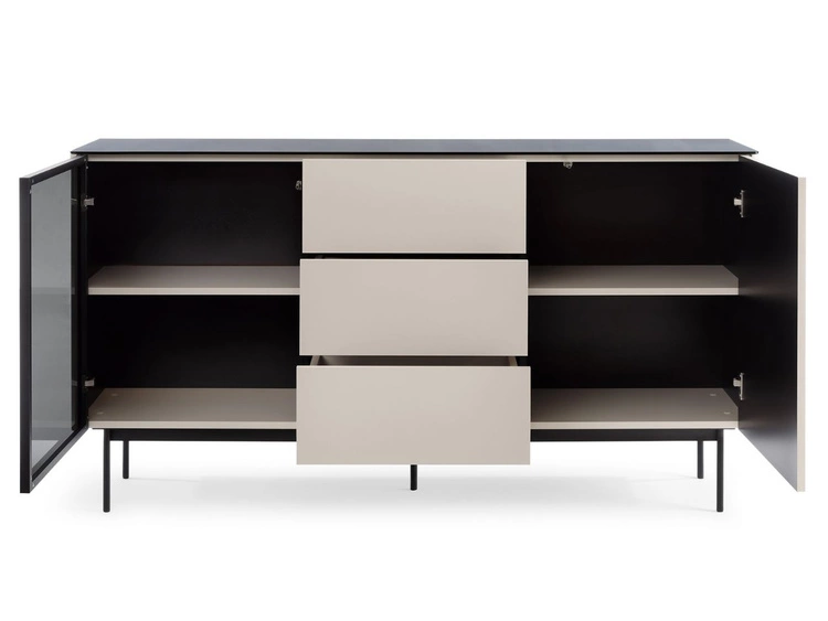 Wohnzimmerset mit Led Auroé Kaschmir