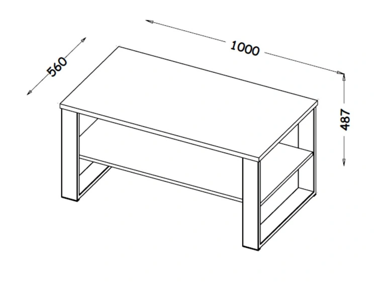 Set industrial Wohnzimmermöbel Lavore Wotan Eiche, Schwarz matt
