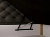 Boxspringbett mit Bettkasten 200x200 Bergamo Dunkelgrau