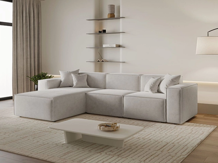Ecksofa L-Form Links Arizona Grau
