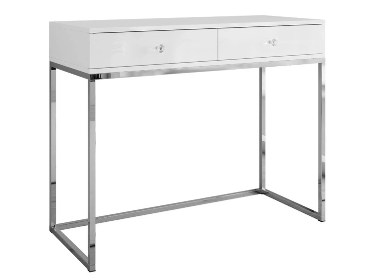 Glänzendes Weiß \ Griffe \ Silber