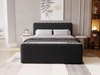 Boxspringbett mit Bettkasten 120x200 Osteno Schwarz