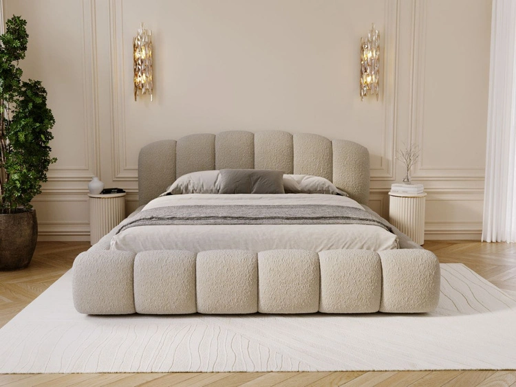 Polsterbett mit Stauraum und Lattenrost 120x200 Cloud Soft Beige