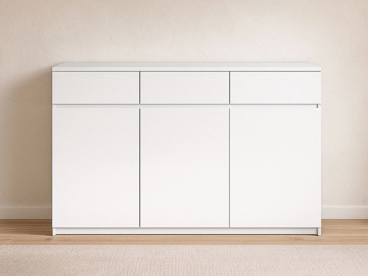 Kommode mit Türen und Schubladen Arcadia Weiß