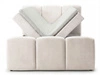 Boxspringbett mit Bettkasten 120x200 Campi Creme