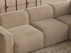 Ecksofa L-Form Rechts Eluno Beige