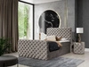 Boxspringbett mit Bettkasten 120x200 Cleo Lux Braun
