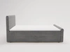 Boxspringbett mit Bettkasten 180x200 Lunaris Grau