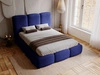 Polsterbett mit Bettkasten und Lattenrost 200x200 Bubble Blau