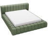 Polsterbett mit Bettkasten und Lattenrost 140x200 Italia Grün