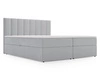 Boxspringbett mit Bettkasten 200x200 Mocca Grau