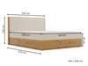 Boxspringbett mit Bettkasten 160x200 Forest Dunkelgrau
