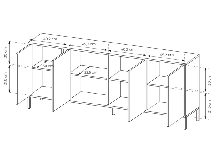 Türkommode Dego Beige