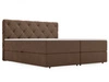 Boxspringbett mit Bettkasten 180x200 Napoli Braun