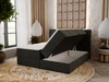 Boxspringbett mit Bettkasten 160x200 Napoli Dunkelgrau