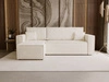 Modernes Ecksofa mit Schlaffunktion und Stauraum Prato Beige