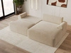 Ecksofa L-Form mit Schlaffunktion und Bettkasten Serene Rechts Beige