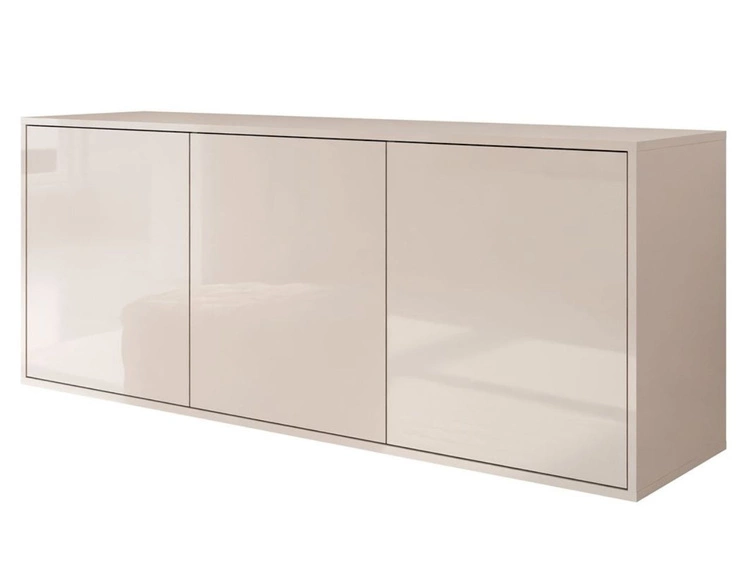 Dreitürige Wandkommode 154 cm im Glamour-Stil – Vivance, Kaschmir Hochglanz