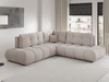 Ecksofa mit Schlaffunktion und Bettkasten Links Kair Beige