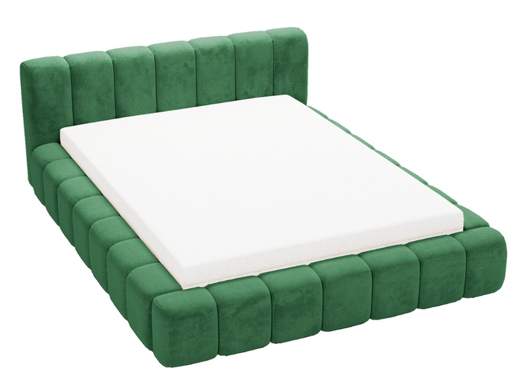 Polsterbett mit Bettkasten und Lattenrost 160x200 Ibiza Grün