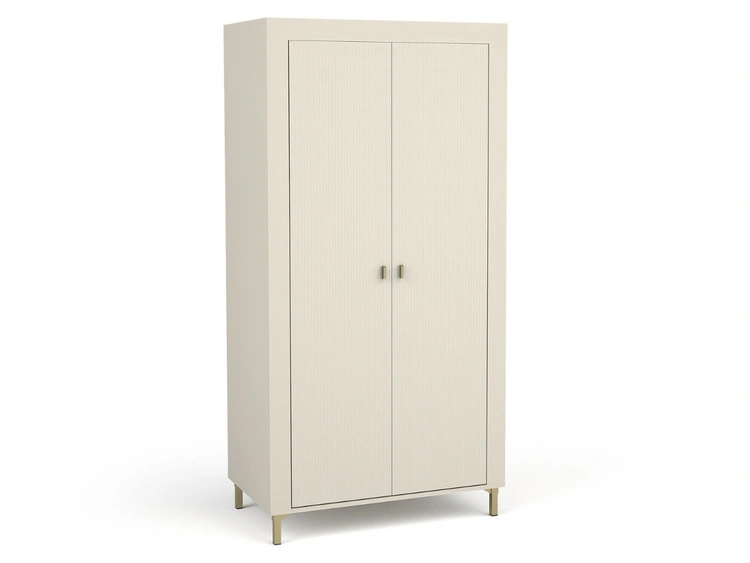 Kleiderschrank mit Drehtüren und Kleiderstange Messina Kaschmir