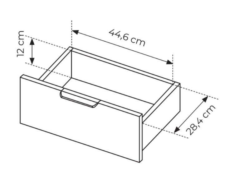 Kommode mit Türen und Schubladen Drino Anthrazit