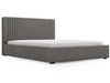 Polsterbett mit Bettkasten und Lattenrost 140x200 Malmo Grau