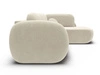 Ecksofa mit Schlaffunktion und Bettkasten Rechts Carino Beige