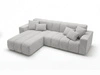 Ecksofa L-Form Links Nork Grau