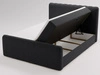 Boxspringbett mit Bettkasten 120x200 Osteno Schwarz