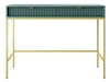 Schminktisch mit Schubladen Amber Grün, Gold Frame