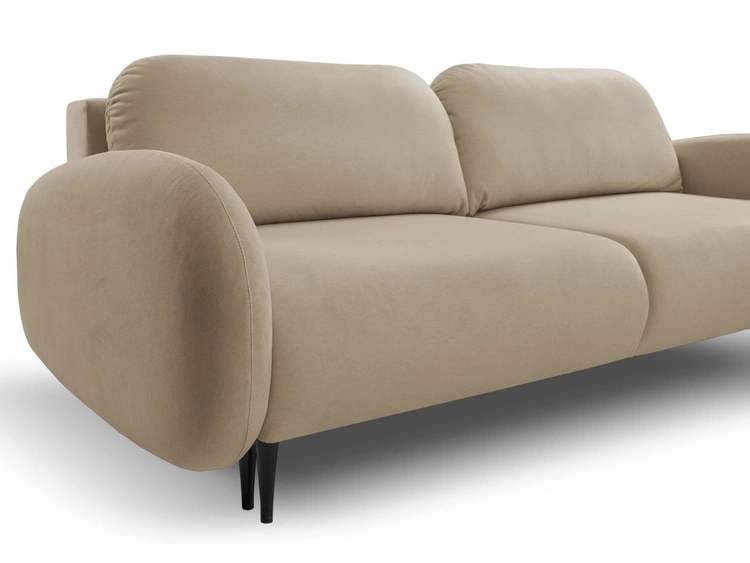 Schlafsofa mit Bettfunktion und Bettkasten Alta Braun