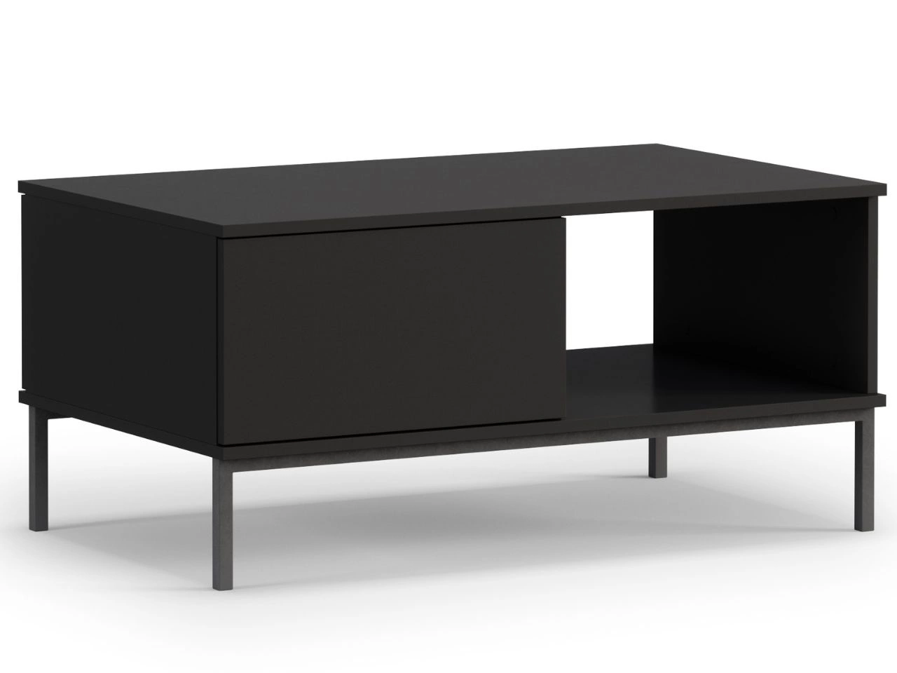 Couchtisch mit Stauraum Soroko Schwarz