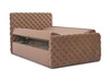 Boxspringbett mit Bettkasten 160x200 Cleo Lux Schwarz