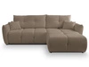Ecksofa L-Form mit Schlaffunktion und Bettkasten Bene Braun