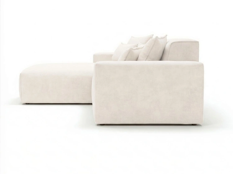 Ecksofa L-Form Links Moderne Ecksofa Leni Creme