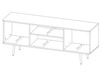 TV-Lowboard mit Türen Nemi Schwarzer Graphit Braun