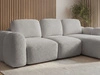 Ecksofa L-Form mit Schlaffunktion und Bettkasten Avelin Rechts Grau