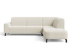 Ecksofa L-Form Rechts Regento Bouclé-Stoff Hellbeige