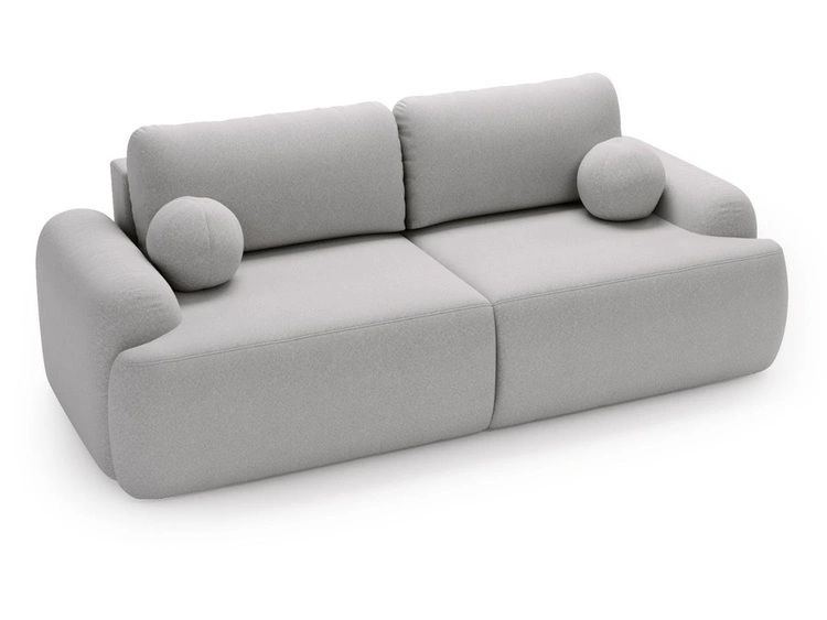Sofa mit Schlaffunktion und Bettkasten Aurio Grau