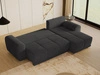Ecksofa L-Form mit Schlaffunktion und Bettkasten Monti Rechts Anthrazit