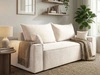 Schlafsofa mit Bettfunktion und Bettkasten Sivra Creme