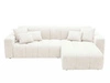 Ecksofa L-Form Rechts Nork Creme