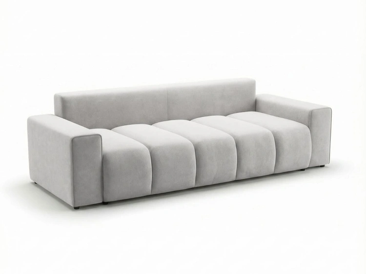 Schlafsofa mit Bettfunktion und Bettkasten Miro Grau